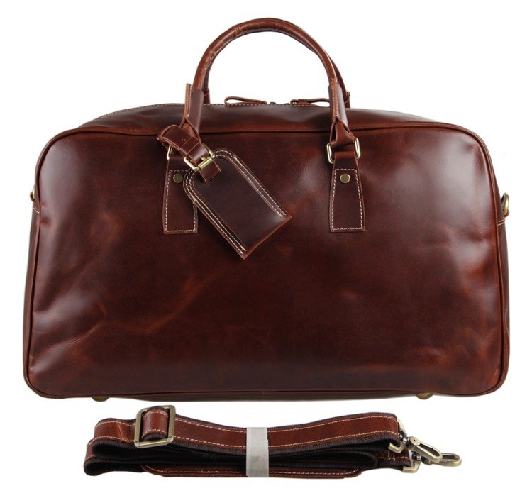 

Мужская дорожная кожаная сумка Vintage 51х30,5х23 см Коричневый 000155603