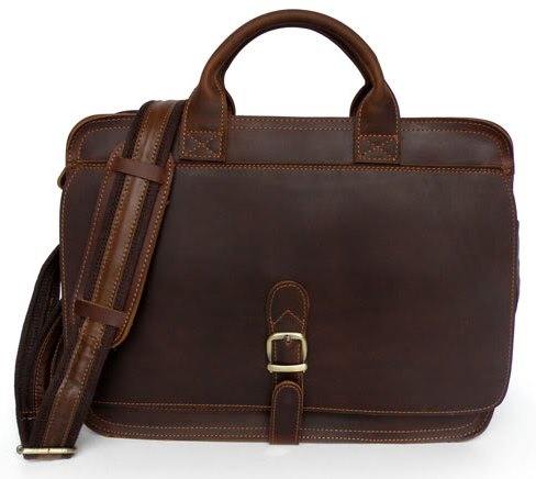 

Мужская кожаная сумка Vintage 38х29х10 см Коричневый 000154167