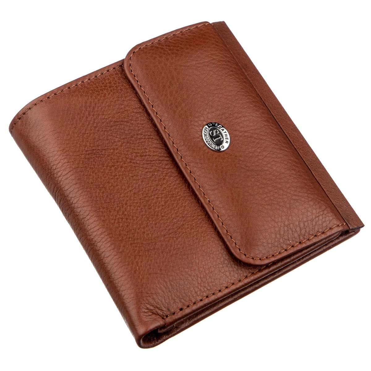 

Женский кожаный кошелек ST Leather 10х10,5 см Коричневый 000155706