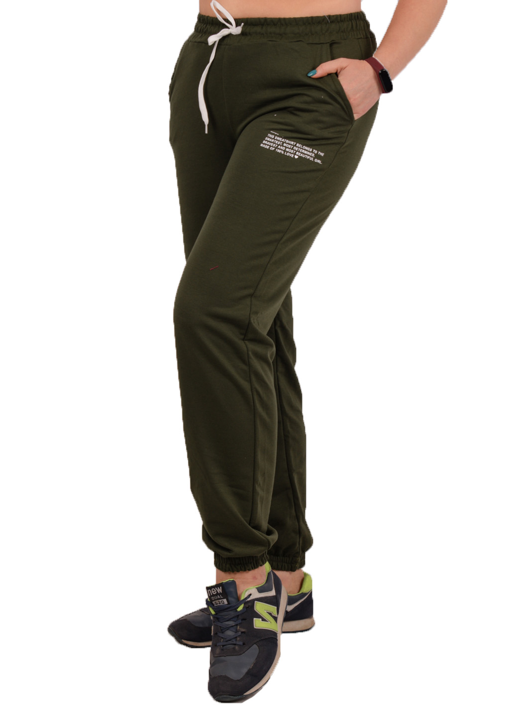 

Штаны женские на резинке и шнурке Dh Fashion AD-2 54 Размер 50-52