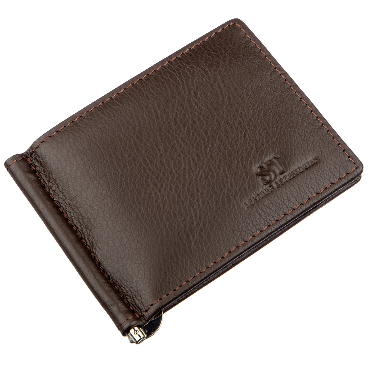 

Мужской кожаный кошелек ST Leather 11,5х8,5 см Коричневый 000154949