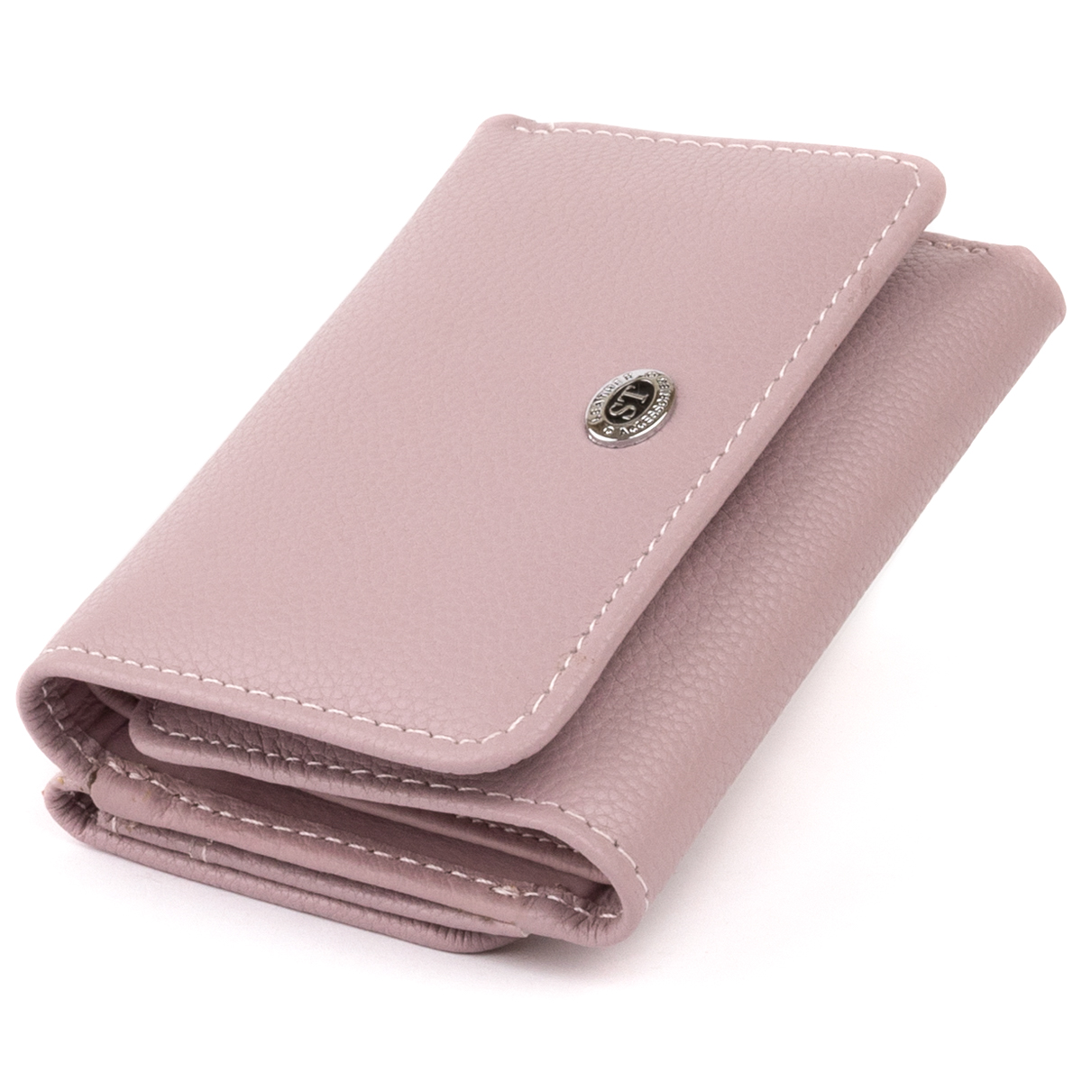 

Женский кожаный кошелек ST Leather 11,3х8,7х1,3 см Розовый 000155549