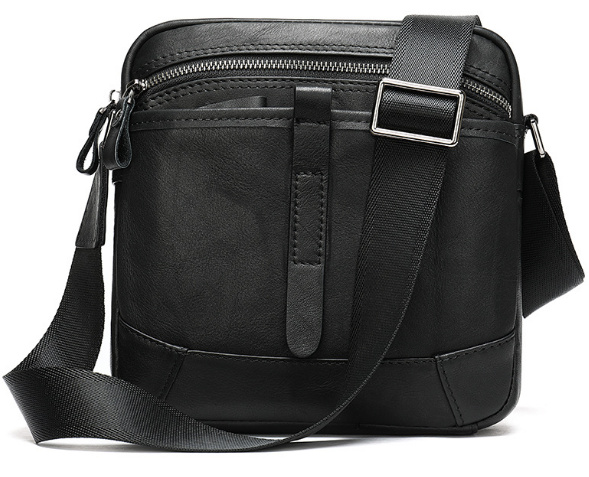 

Мужская кожаная сумка Buffalo Bags 22х21х6 см Черный 000153247