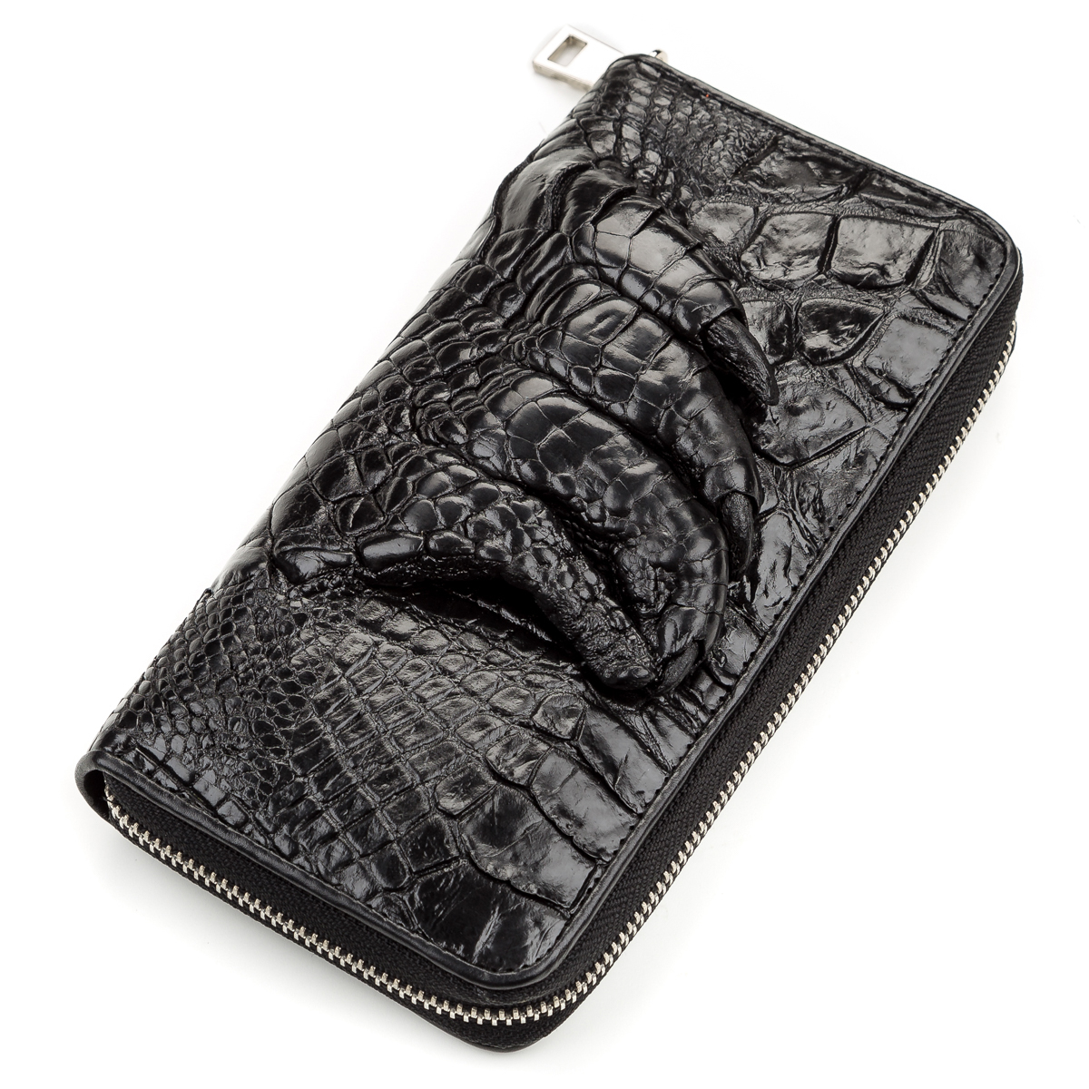 

Мужской кожаный кошелек CROCODILE LEATHER 19,5х9,5 см Черный 000155669