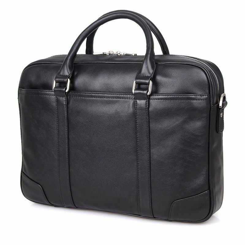 

Мужской кожаный портфель Buffalo Bags 42х29х7 см Черный 000153297