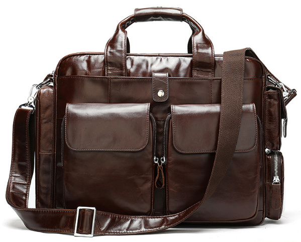 

Мужской кожаный портфель Buffalo Bags 38х28х10,5 см Коричневый 000153237