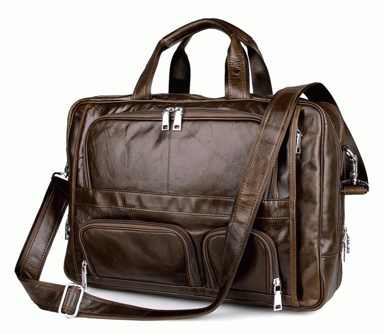 

Мужская кожаная сумка Buffalo Bags 44,5х31х14 см Коричневый 000153340