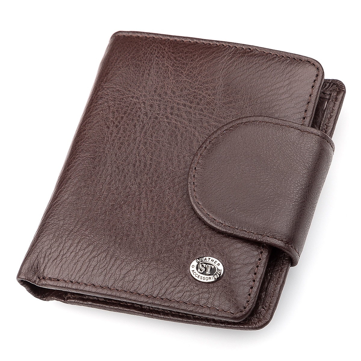 

Женский кожаный кошелек ST Leather 9,5х11х3 см Коричневый 000155316