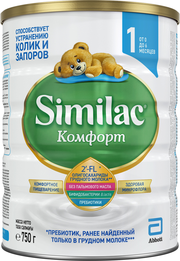 

Сухая молочная смесь Similac Комфорт 1 750 г (8427030007694)