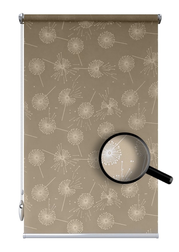 

Рулонные шторы SPS-MARKET Цветы 5428-2 бежево-серый 80х115 см