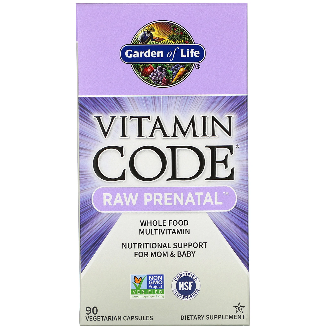 

Мультивитамины для беременных Garden of Life Vitamin Code RAW Prenatal 90 вегетарианских капсул