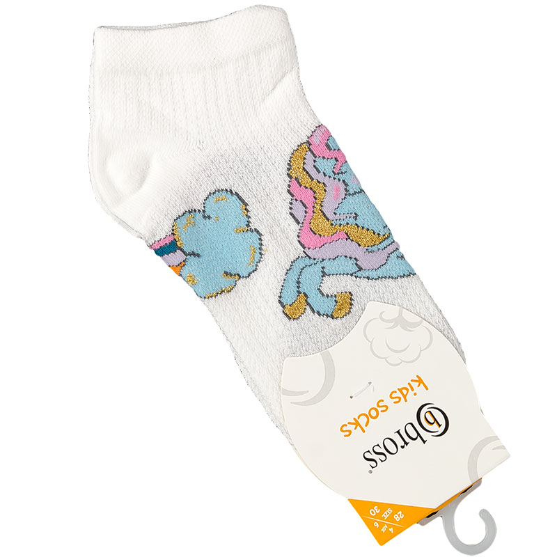 

Носки для девочки укороченные (сеточка) BROSS 23104 2 - 4 years (обувь 25 - 27) см белый