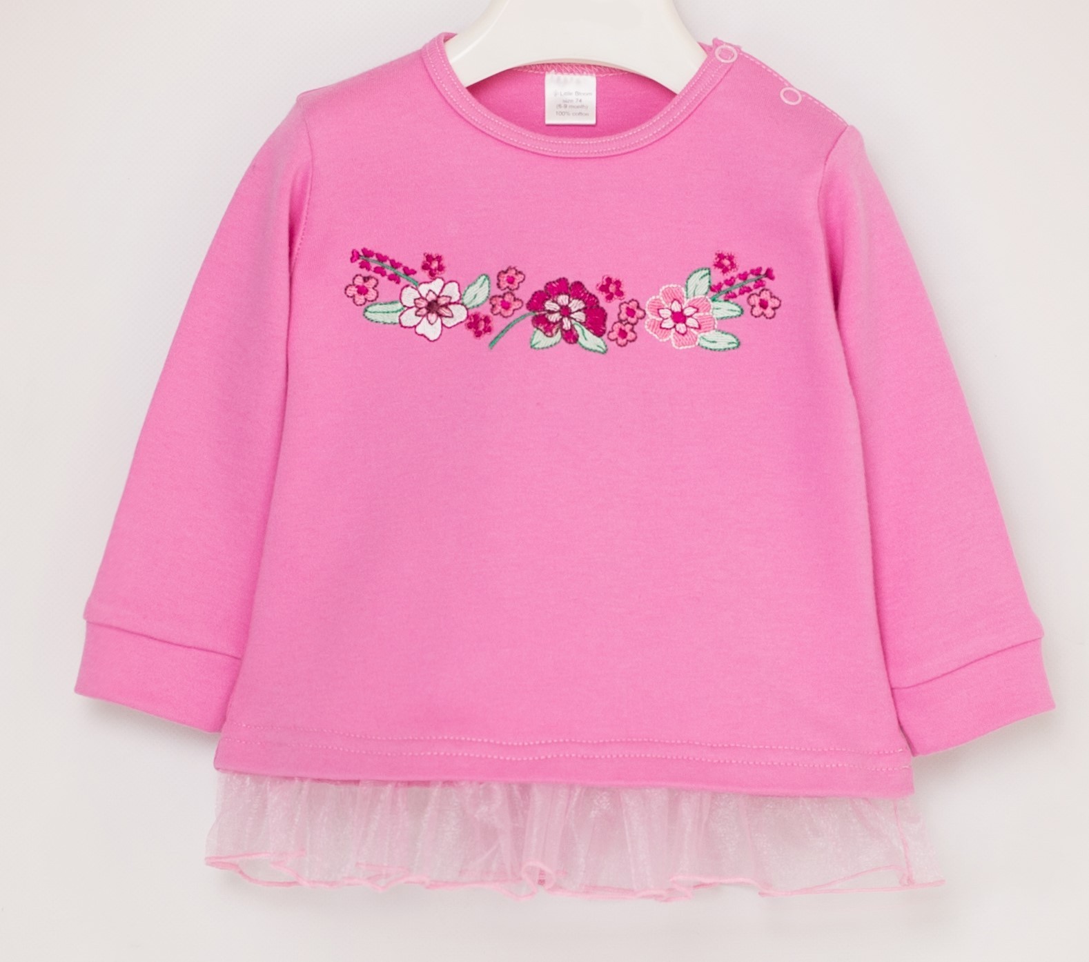 

Кофточка Little Bloom вышиванка Pink для девочки р-р 86