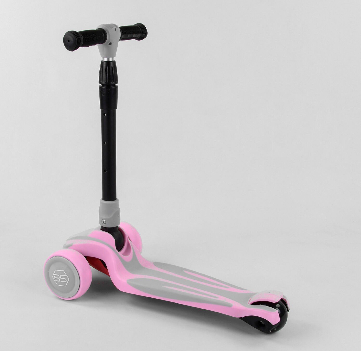 

Самокат трехколесный Best Scooter Maxi S-6044 складной с наклонным поворотом руля, ПУ колесами, прочной декой Розовый (123442)