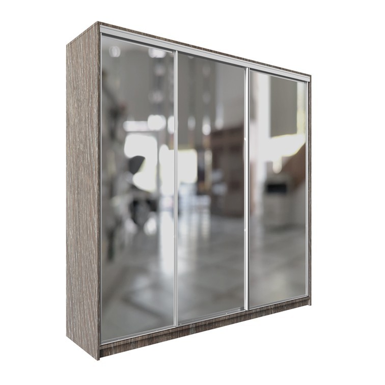 

Шкаф-купе ДЕКОР SM03 Зеркало 240 x 220 x 60 см трехдверный Дуб сонома трюфель