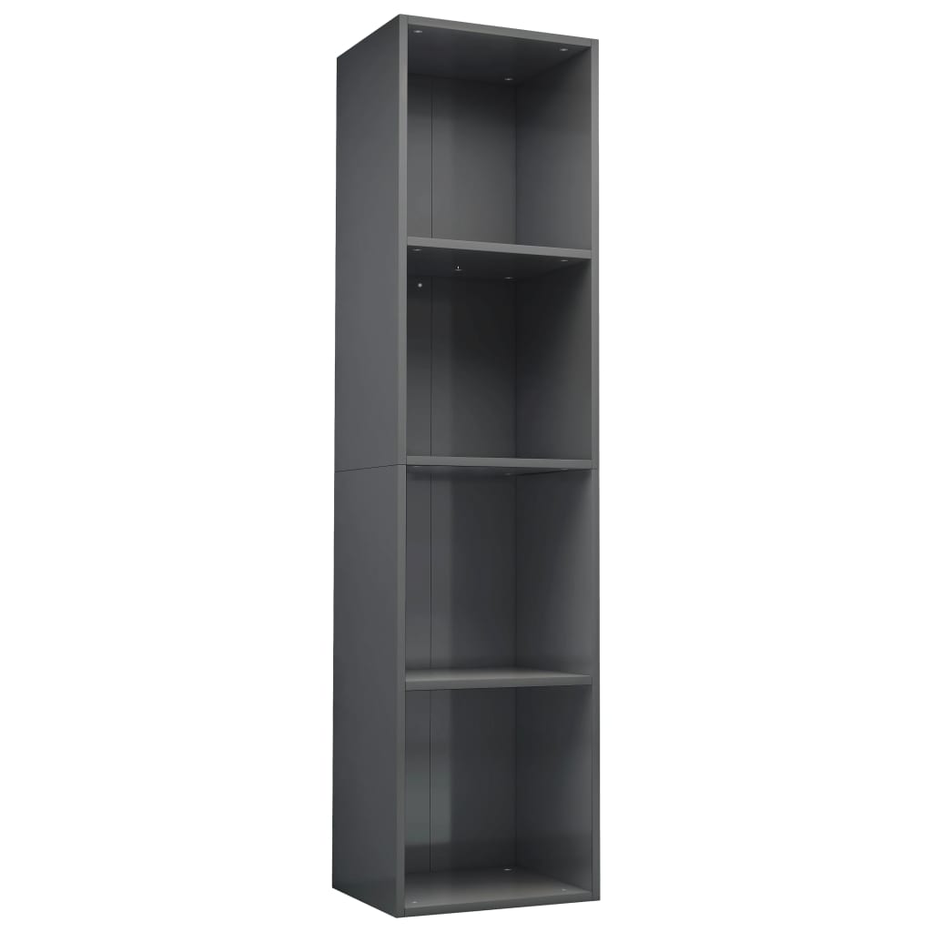 

Стелаж Shumee глянцевий 36x30x143 см сірий 800152