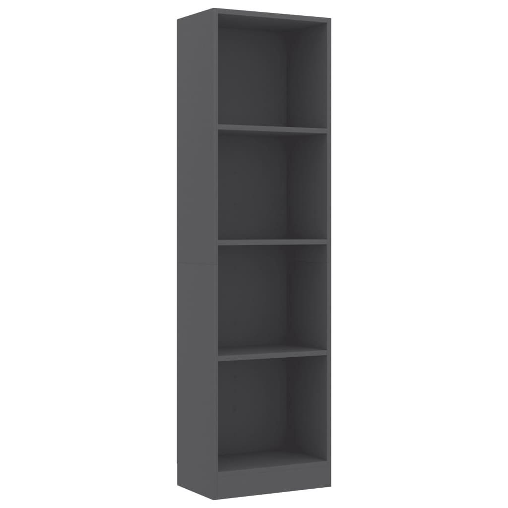 

Книжкова шафа Shumee 40x24x142 см Сіра 800839