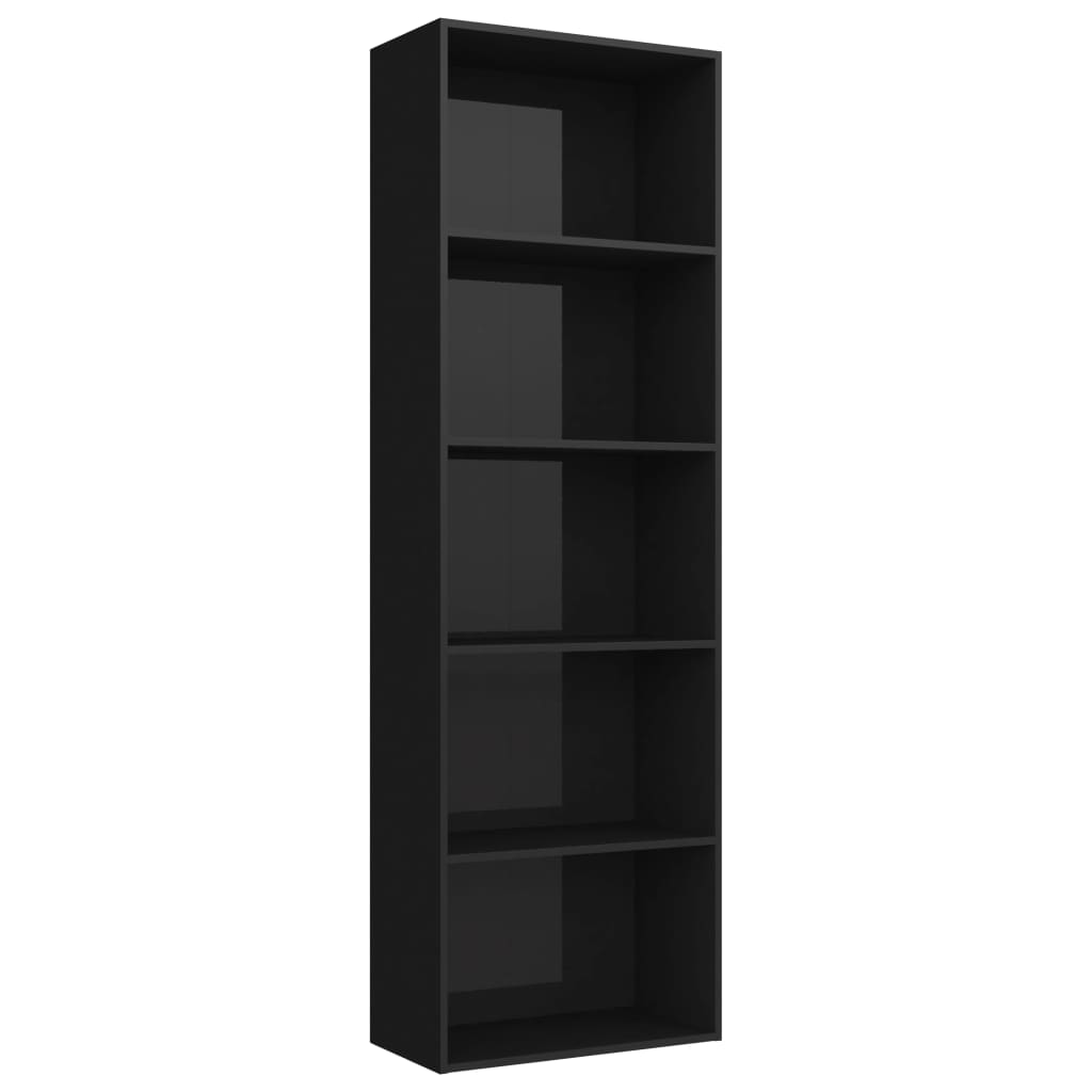 

Книжкова шафа Shumee глянцева 60 х 30 х 189 см чорна 800997