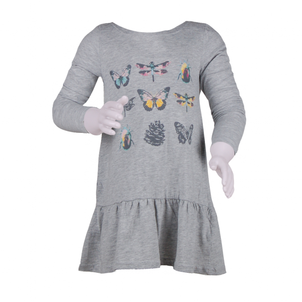 

Платье-туника с рюшами 5 лет (110 см) O 50295-grey серый цвет