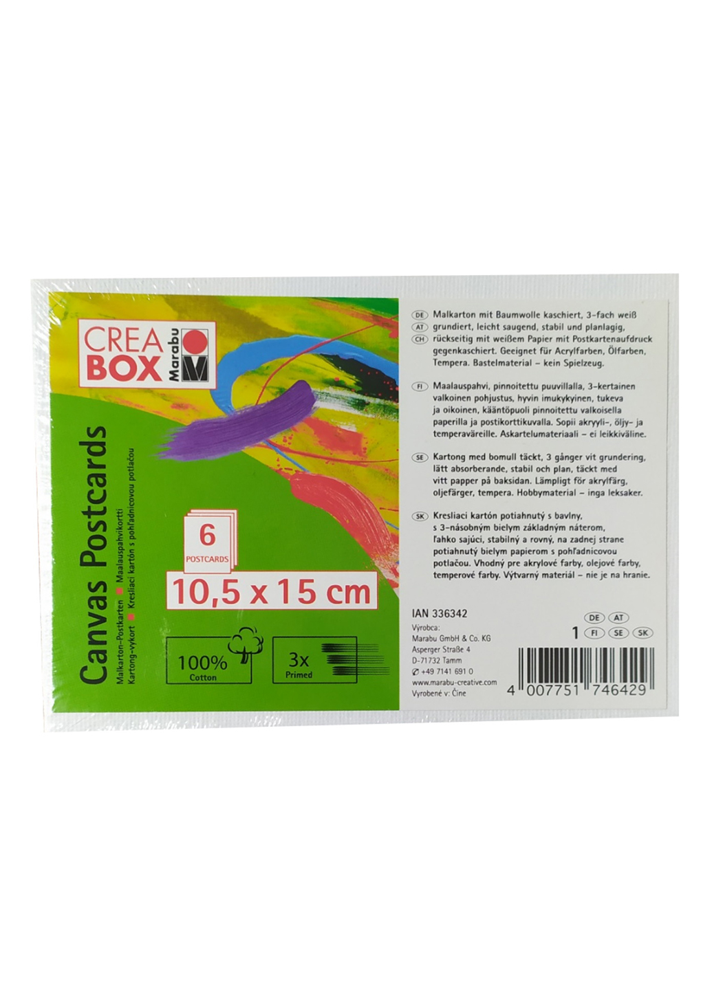 

Набор холстов Crea Box 10.5х15 см 6 шт
