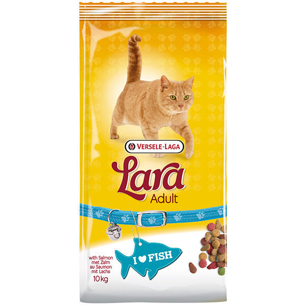 

Сухой корм с лососем для кошек Lara Adult with Salmon 10 кг