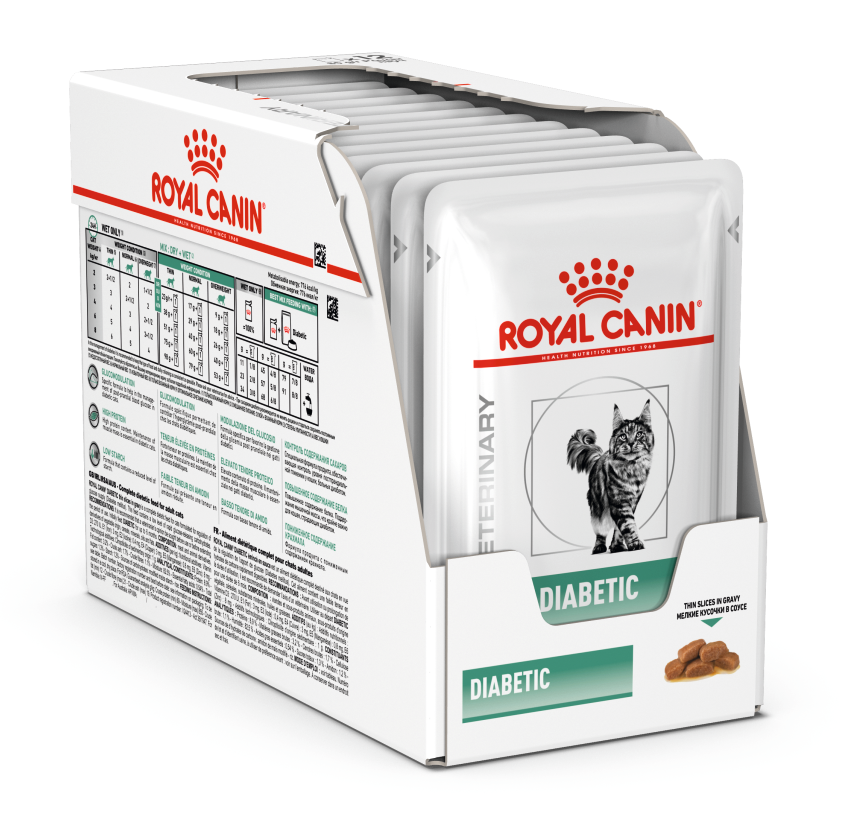 

Влажный корм для кошек Royal Canin Diabetic при диабете блок 85 г*12 шт.