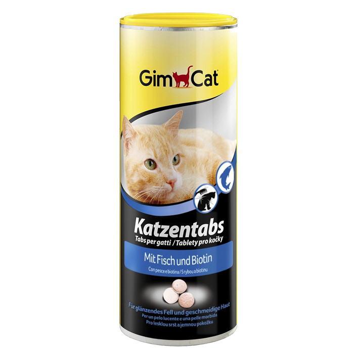 

Витамины для кошек с рыбой и биотином GimCat Katzentabs 710 шт.