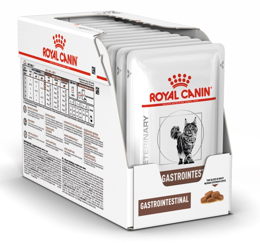 

Влажный корм для кошек Royal Canin Gastro Intestinal Feline блок 85 г*12 шт.