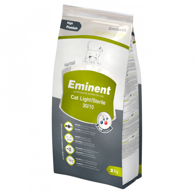 

Сухой Корм Eminent Cat Light/Sterile для стерилизованных и малоактивных кошек с курицей 2 кг