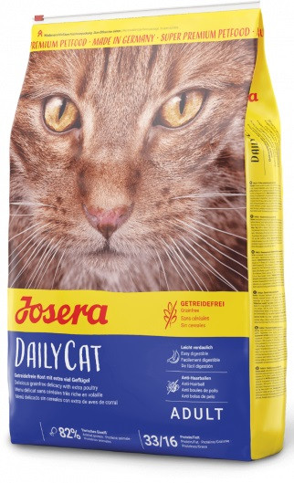 

Сухой беззерновой корм Josera DailyCat для кошек с птицей 4,25 кг