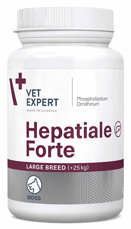 

Добавка для здоровья печени Гепатиале Форте Hepatiale Forte Large Breed VetExpert для собак от 25 кг 40 табл.