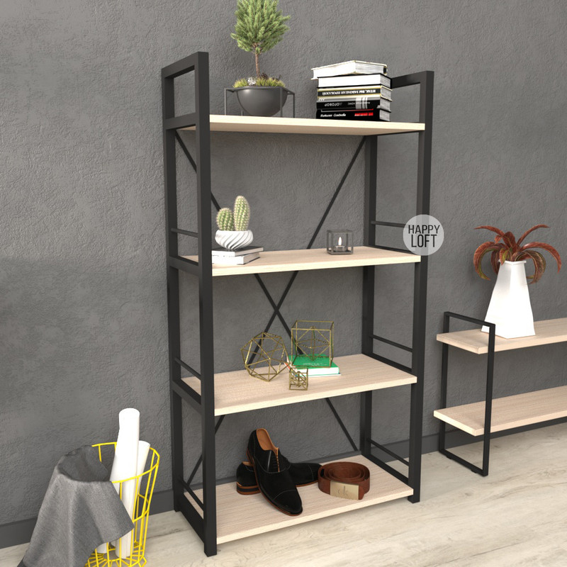 

Этажерка LoftMLT E103 120x60x28 ЛДСП Дуб Молочный 16мм