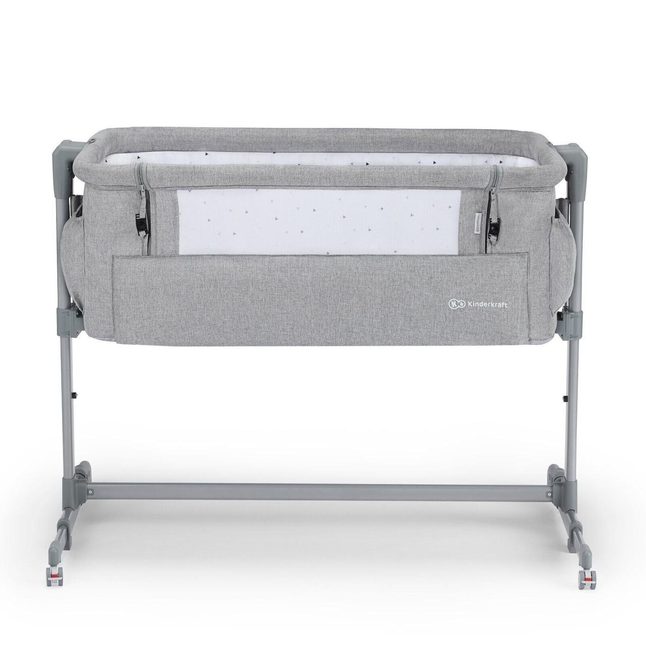 

Приставная кроватка-люлька Kinderkraft Neste Up Grey Light Melange