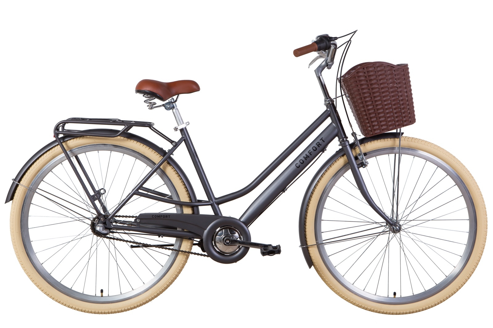 

Велосипед 28" Dorozhnik COMFORT FEMALE планет. антрацитовый (м) 2021