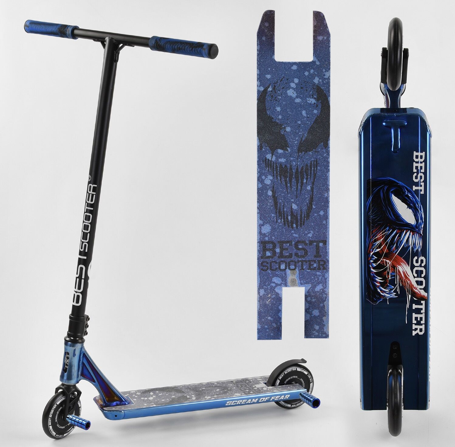 

Самокат трюковый 44374 Best Scooter "SIMBIOTE" HIC-система, ПЕГИ, алюминиевый диск и дека, колёса 120мм PU, руль 57 см