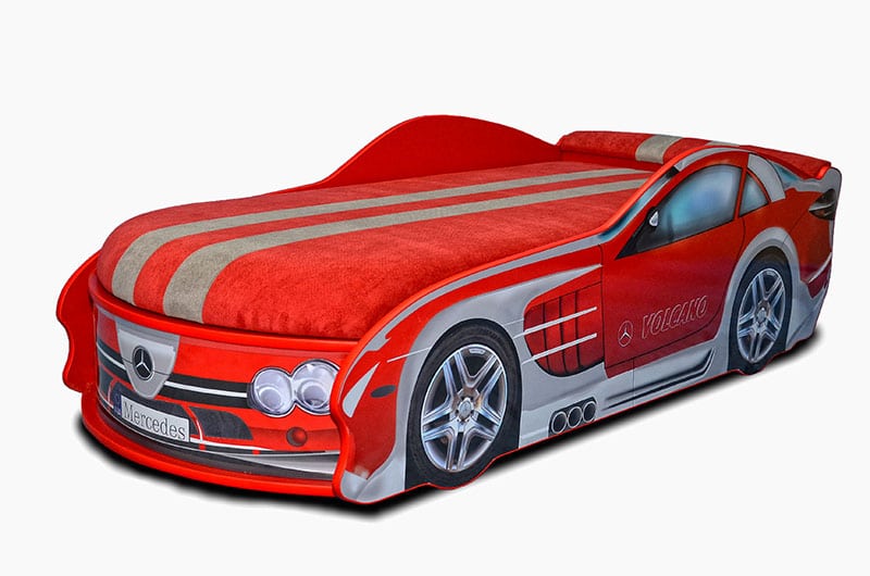 

Кровать машина Mebelkon Мерседес М1 150х70 красный
