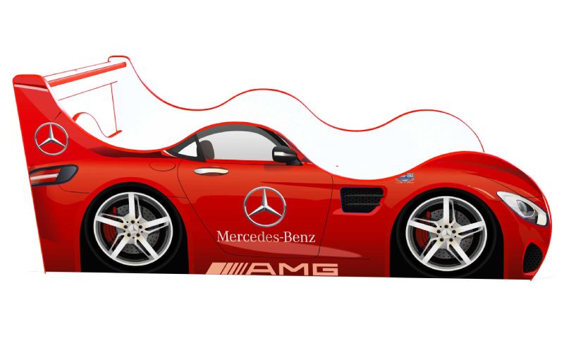

Кровать машина Viorina Deko Мерседес AMG Драйв с выездным ящиком 140х70 красный