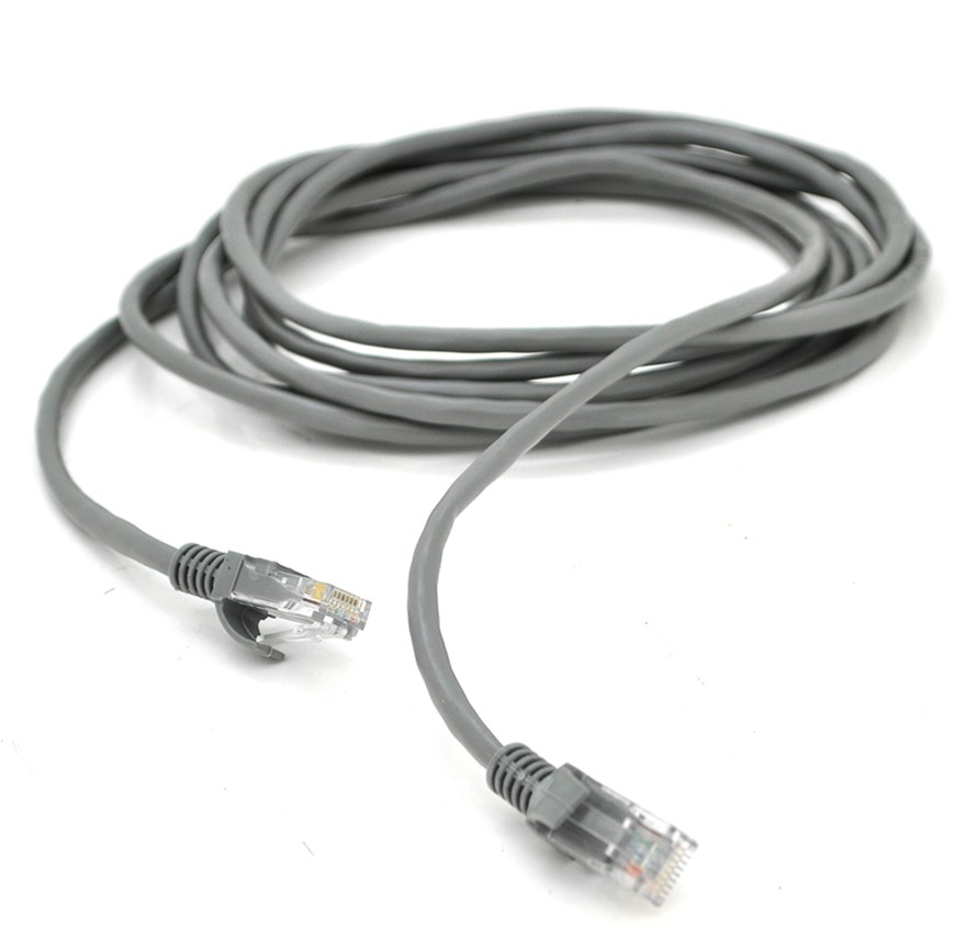 Патч-корд литий Ritar CCA, UTP, RJ45, Cat.5e, 5 м Сірий Q400 (PCR-CCA ...