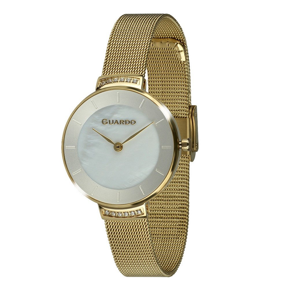 

Часы наручные Guardo 012439-4 Gold-White