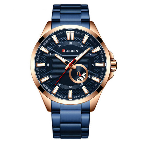 

Часы наручные Curren 8372 Blue-Cuprum
