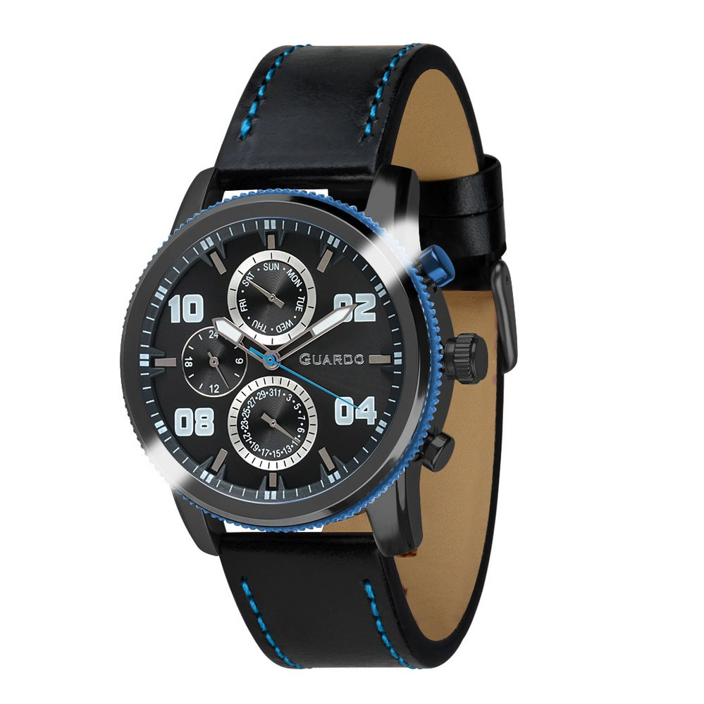 

Часы наручные Guardo 011097-5 Black-Blue