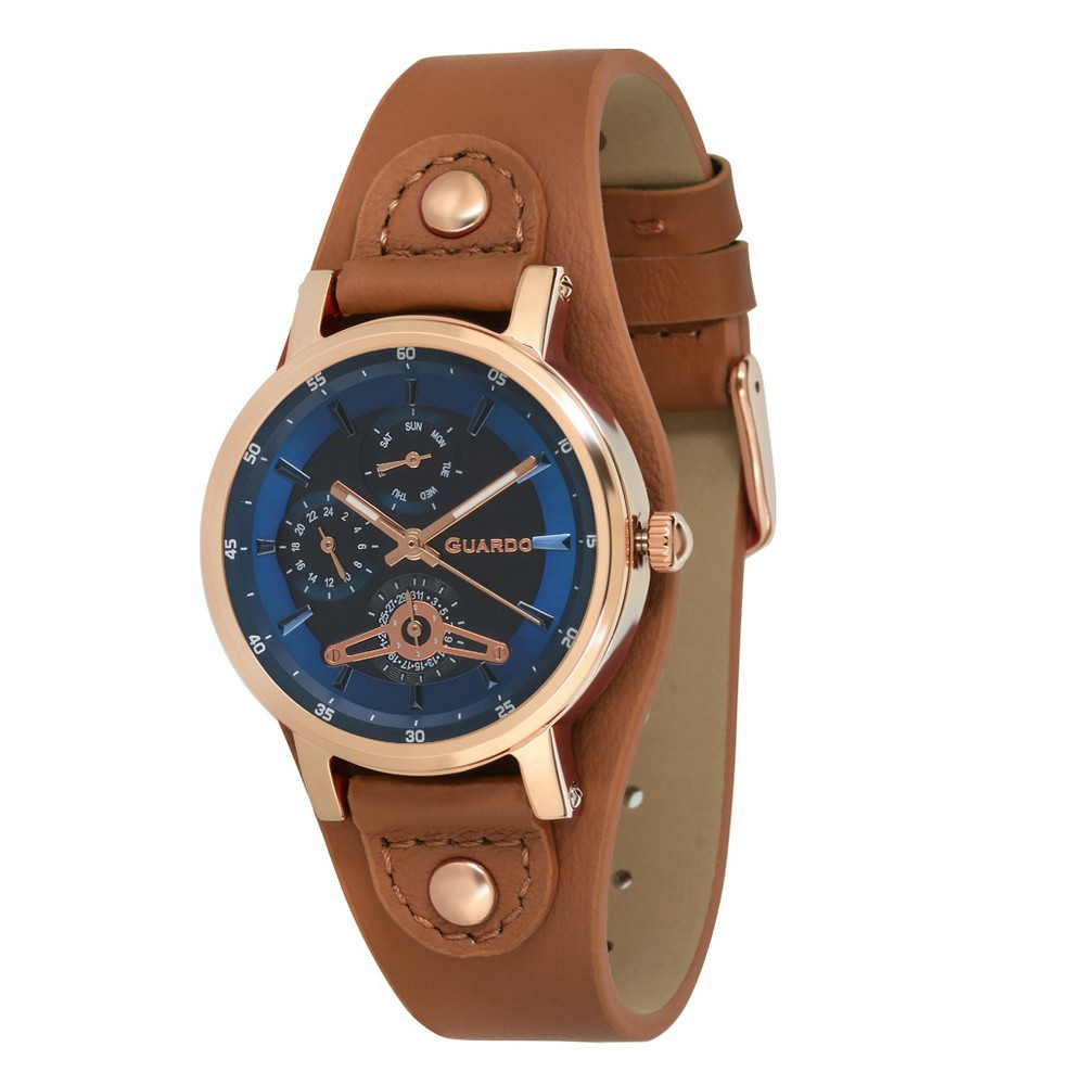 

Часы наручные Guardo 011265-5 Brown-Cuprum-Blue