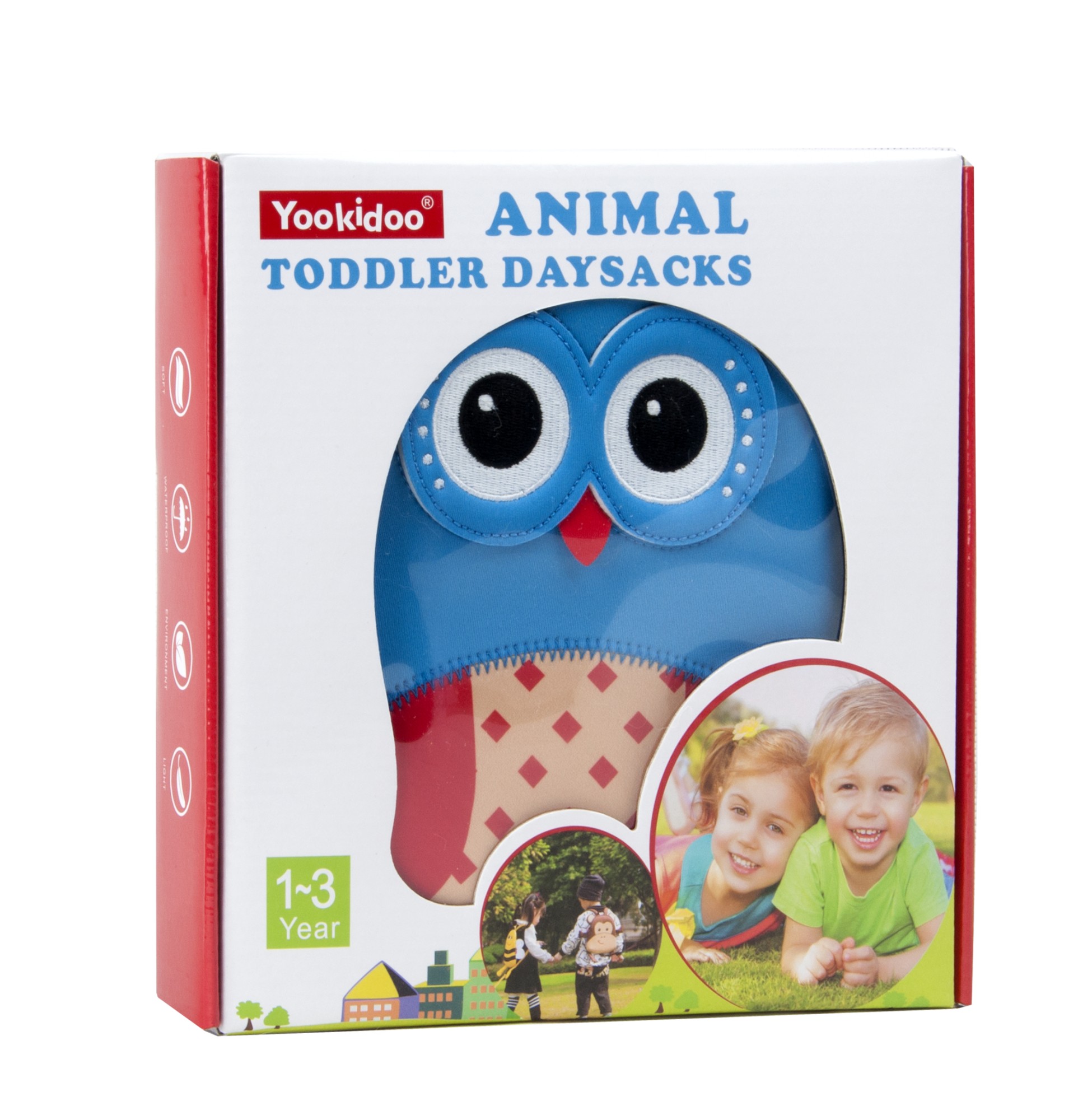 

Рюкзак Yookidoo&Smileykids детский с поводком Сова