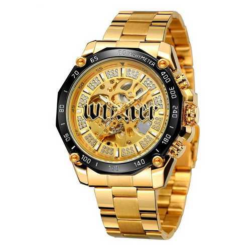 

Часы наручные Winner 8186 Big Diamonds Gold