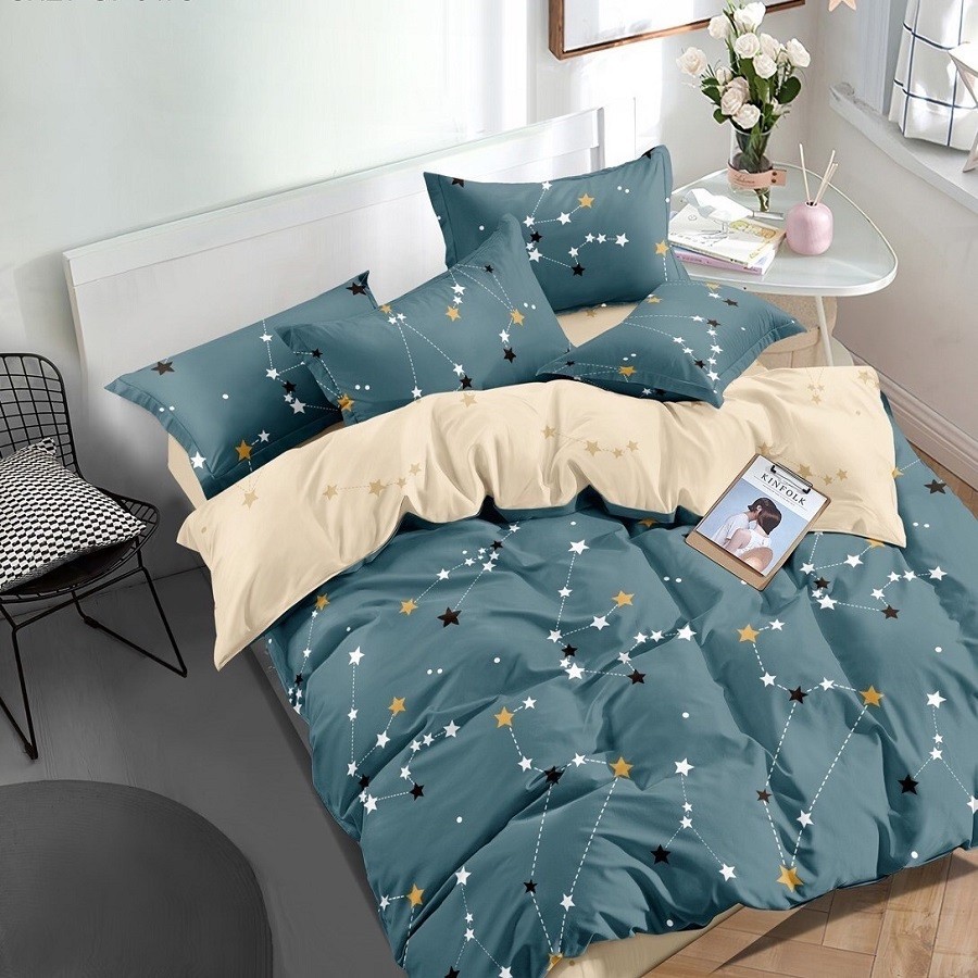 

Комплект постельного белья Созвездия LK 220х240 см Бязь Gold Lux Евро (LK023-4)