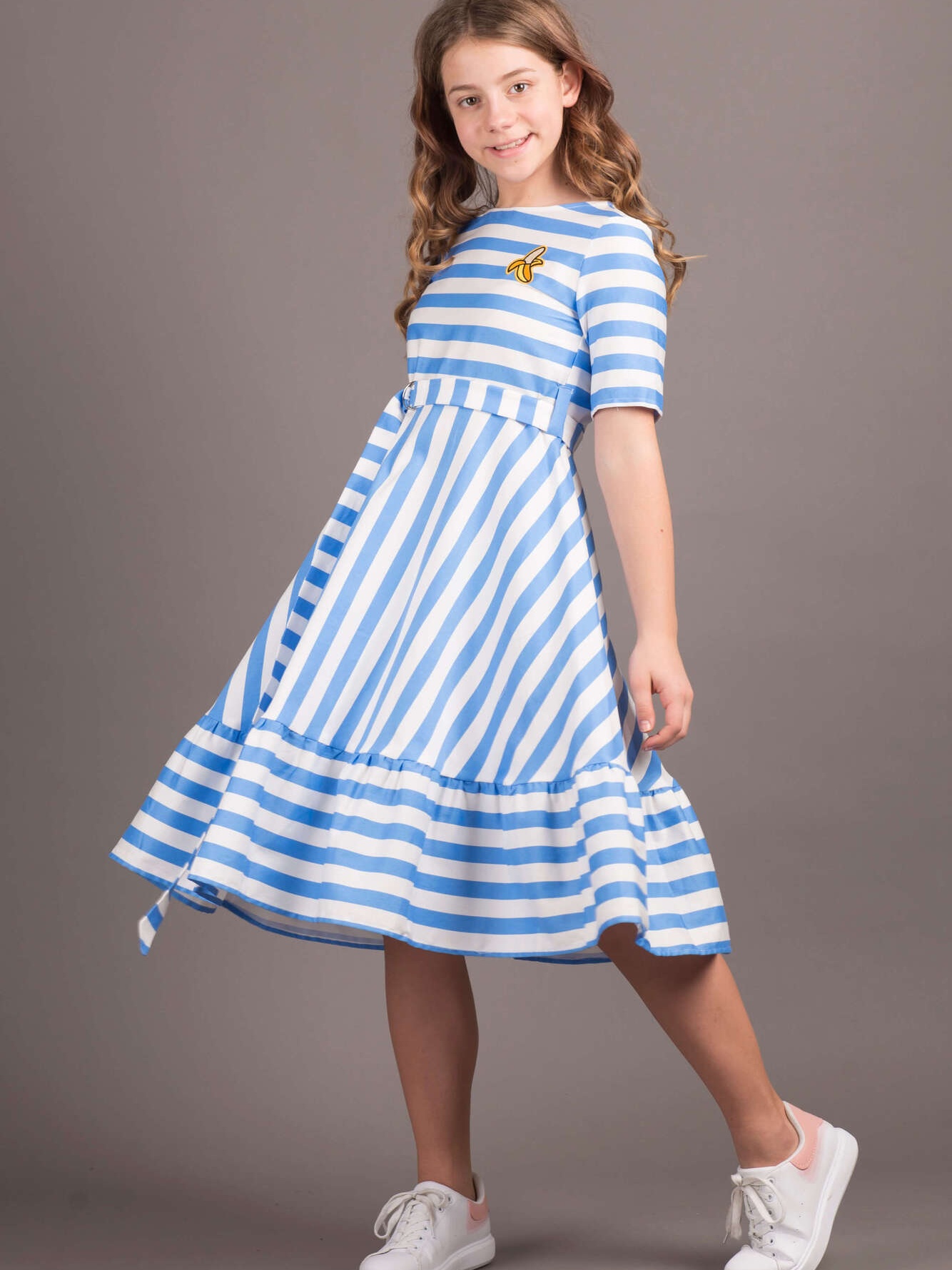 

Платье ANDRE TAN Kids K40039P 146-152 см Бело-Голубое
