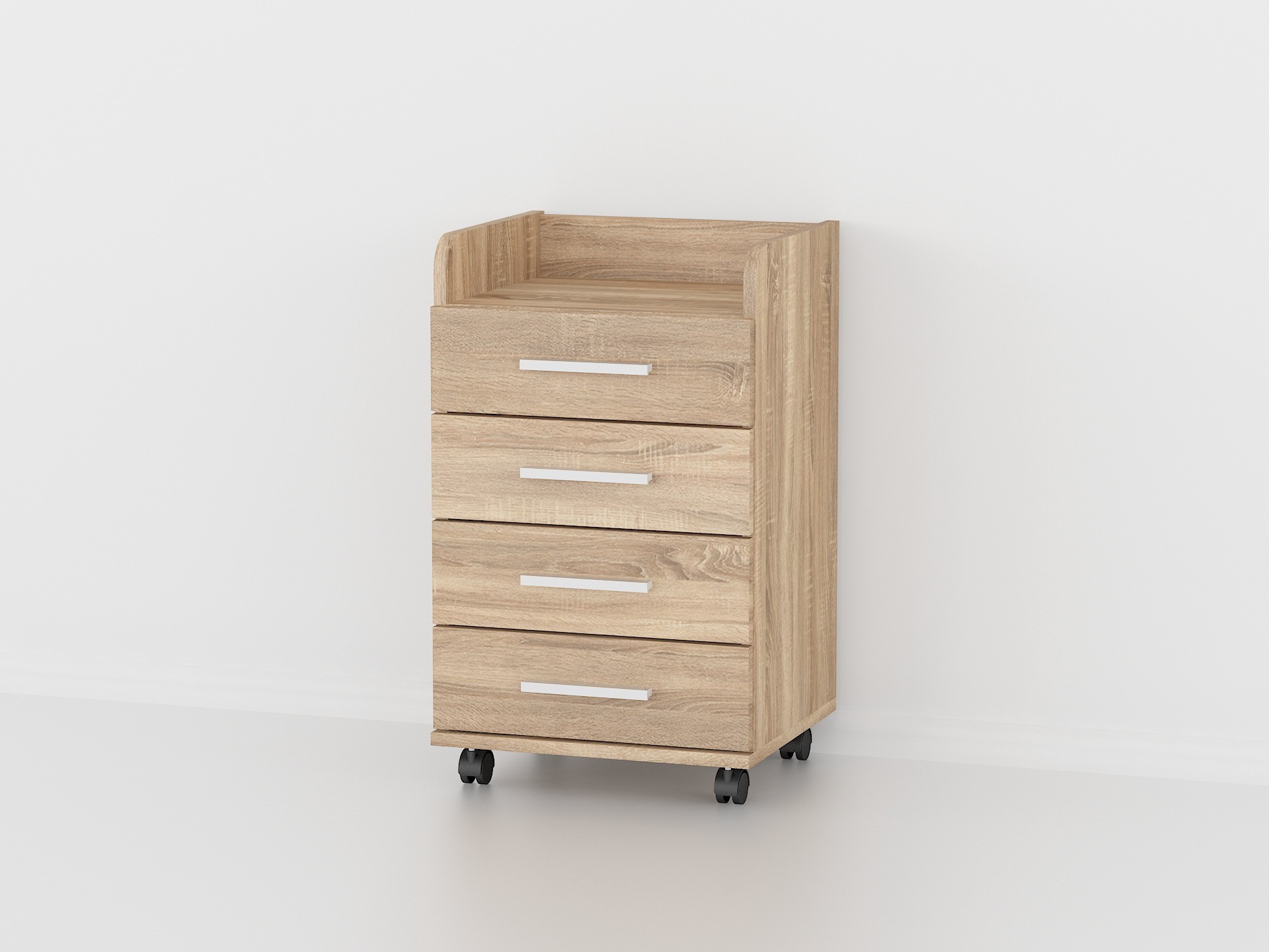 

Тумбочка на колесиках Forte Vilda 664x400x356 Дуб сонома