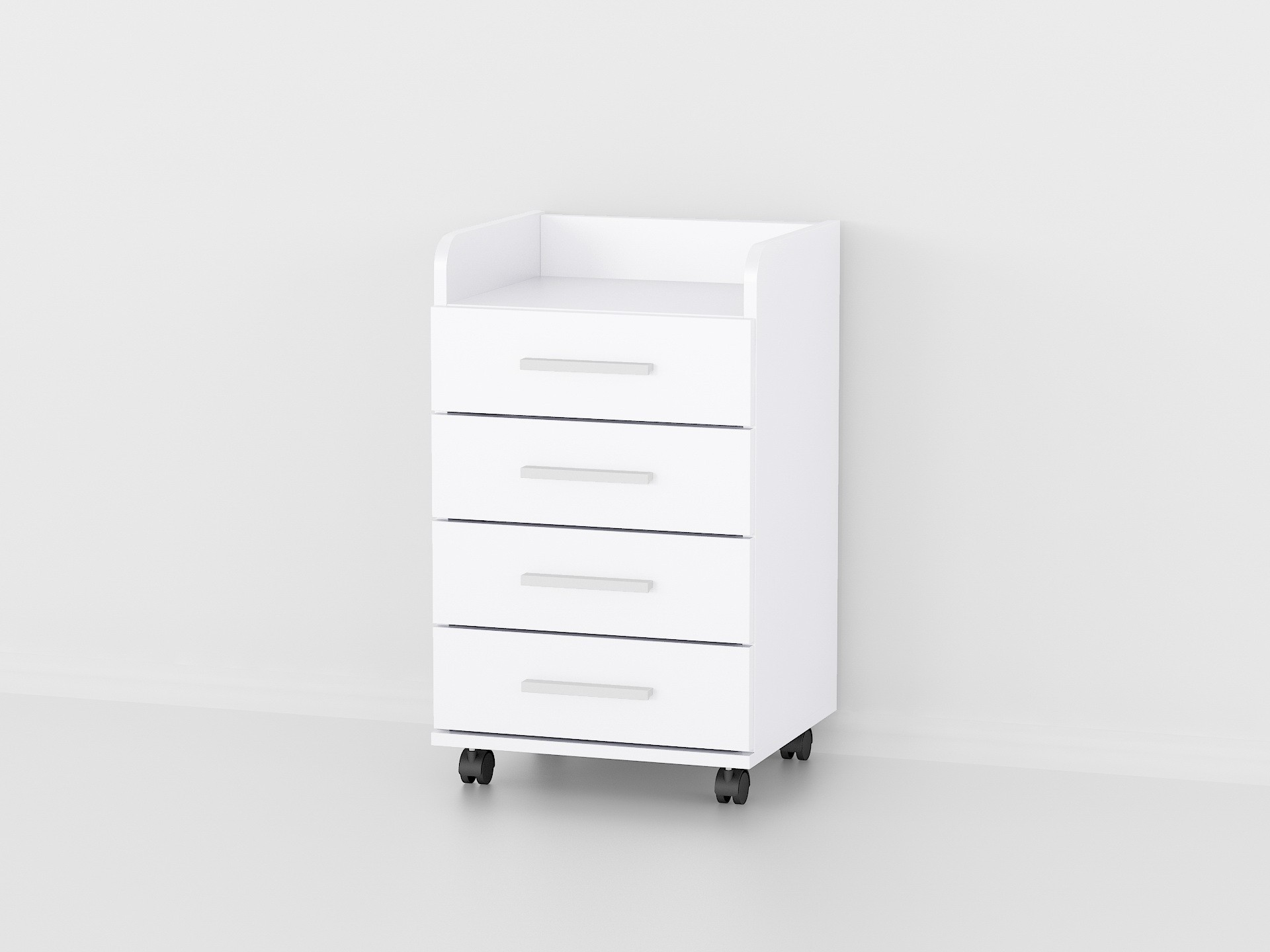 

Тумбочка на колесиках Forte Vilda 664x400x356 Белый