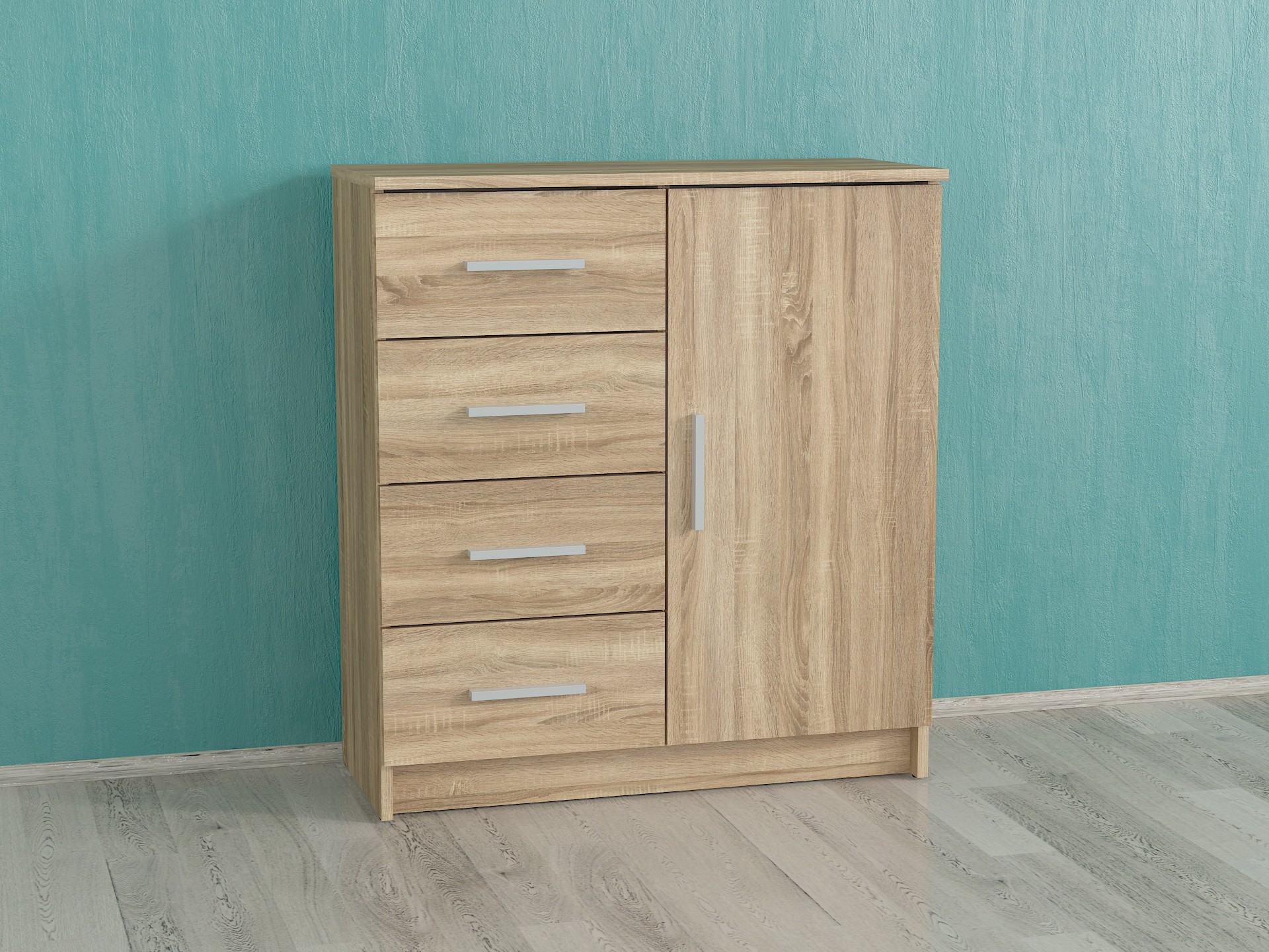 

Комод Forte Johan 790x870x350 Дуб сонома