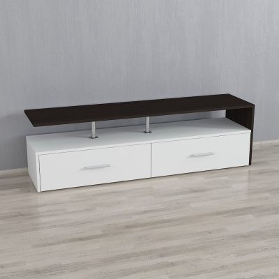 

Тумбочка под ТВ Forte Adela Ш 1400 / В 416 / Г 350 Венге темный - Белый
